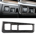 Car Carbon Fiber Headlight Switch Frame Decorative Sticker for Cadillac XT5 2016-2017, High Version, Left Drive, Headlight Switch