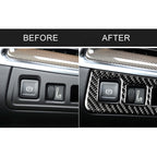 Car Carbon Fiber Headlight Switch Frame Decorative Sticker for Cadillac XT5 2016-2017, High Version, Left Drive, Headlight Switch