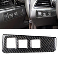 Car Carbon Fiber Headlight Switch Frame Decorative Sticker for Cadillac XT5 2016-2017, Low Version, Left Drive, Headlight Switch, Low Version