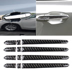 Car Carbon Fiber Outside Door Handle Decorative Sticker for Cadillac XT5 2016-2017, Outside Door Handle