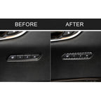 Car Carbon Fiber Seat Memory Adjustment Decorative Sticker for Cadillac XT5 2016-2017, Left Drive, Seat Memory Adjustment