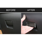 Car Carbon Fiber Toolbox Handle Decorative Sticker for Cadillac XT5 2016-2017, Toolbox Handle