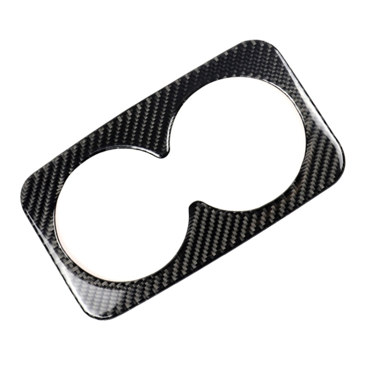 Car Carbon Fiber Rear Armrest Water Cup Decorative Sticker for Cadillac XT5 2016-2017, Rear Armrest Water Cup