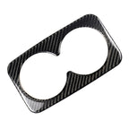 Car Carbon Fiber Rear Armrest Water Cup Decorative Sticker for Cadillac XT5 2016-2017, Rear Armrest Water Cup