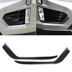 Car Carbon Fiber Front Fog Light Decorative Stripe for Cadillac XT5 2016-2017, Left Drive, Front Fog Light