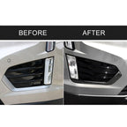 Car Carbon Fiber Front Fog Light Decorative Stripe for Cadillac XT5 2016-2017, Left Drive, Front Fog Light
