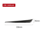 Car Carbon Fiber Middle Air Outlet Decorative Sticker for Cadillac XT5 2016-2017, Left Drive, Middle Air Outlet
