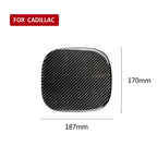 Car Carbon Fiber Fuel Tank Cap Decorative Sticker for Cadillac XT5 2016-2017, Fuel Tank Cap