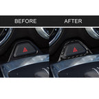 Car Carbon Fiber Warning Light Decorative Sticker for Chevrolet Camaro 2017-2019, Warning Light