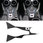 2 in 1 Car Carbon Fiber Central Control Gear Outer Frame Decorative Sticker for Chevrolet Camaro 2017-2019, Central Control Gear Outer Frame
