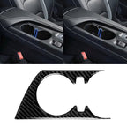 Car Carbon Fiber Water Cup Holder Decorative Sticker for Chevrolet Camaro 2017-2019, Water Cup Holder