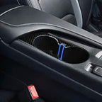 Car Carbon Fiber Water Cup Holder Decorative Sticker for Chevrolet Camaro 2017-2019, Water Cup Holder