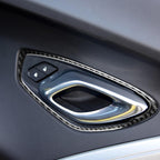 2 PCS Car Carbon Fiber Door Inner Handle Panel Decorative Sticker for Chevrolet Camaro 2017-2019, Door Inner Handle Panel