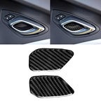 Car Carbon Fiber Door Inner Handle Wrist Panel Decorative Sticker for Chevrolet Camaro 2017-2019, Door Inner Handle Wrist Panel