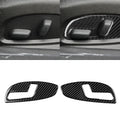 2 PCS Car Carbon Fiber Seat Adjustment Panel Decorative Sticker for Chevrolet Camaro 2017-2019, Seat Adjustment Panel