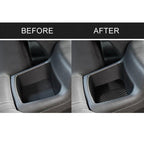 Car Carbon Fiber Rear Seat Storage Box Decorative Sticker for Chevrolet Camaro 2016, Rear Seat Storage Box