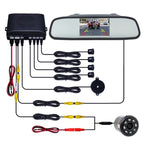 PZ604 170 Degree Car 4.3 inch Rearview Mirror Monitor with Round Camera, PZ604 with Round Camera