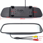 PZ604 170 Degree Car 4.3 inch Rearview Mirror Monitor with Round Camera, PZ604 with Round Camera