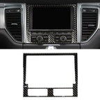 Carbon Fiber Car Navigation Panel Decorative Sticker for Porsche Macan, Navigation Panel