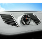 2 PCS Carbon Fiber Car Instrument Air Outlet Panel Decorative Sticker for Porsche Macan, Instrument Air Outlet
