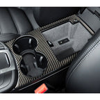 Carbon Fiber Car Water Cup Panel Decorative Sticker for Porsche Macan, Water Cup Panel