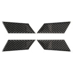 4 PCS Carbon Fiber Car Inner Door Bowl Decorative Sticker for Porsche Macan, Inner Door Bowl