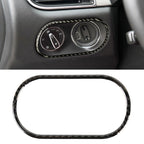 Carbon Fiber Car Headlight Switch Panel Decorative Sticker for Porsche Macan, Headlight Switch Panel