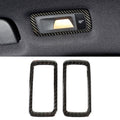 2 PCS Carbon Fiber Car Rear Dome Light Panel Decorative Sticker for Porsche Macan, Rear Dome Light