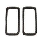 2 PCS Carbon Fiber Car Rear Dome Light Panel Decorative Sticker for Porsche Macan, Rear Dome Light