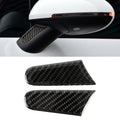 2 PCS Carbon Fiber Car Rearview Mirror Decorative Sticker for Porsche Macan, Rearview Mirror