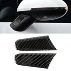 2 PCS Carbon Fiber Car Rearview Mirror Decorative Sticker for Porsche Macan, Rearview Mirror