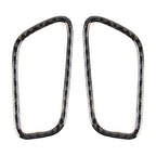 2 PCS Carbon Fiber Car Left and Right Air Outlet Panel Decorative Sticker for Porsche Macan, Left and Right Air Outlet