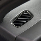 2 PCS Carbon Fiber Car Left and Right Air Outlet Panel Decorative Sticker for Porsche Macan, Left and Right Air Outlet