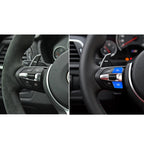 Sports Steering Wheel M1+M2 Fashion Button Switch Trim Cover for BMW F30 F34 F15 F16 2014-2018, M1+M2