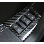 Carbon Fiber Car Memory Lock Panel Decorative Sticker for Jaguar F-PACE, Memory Lock Panel