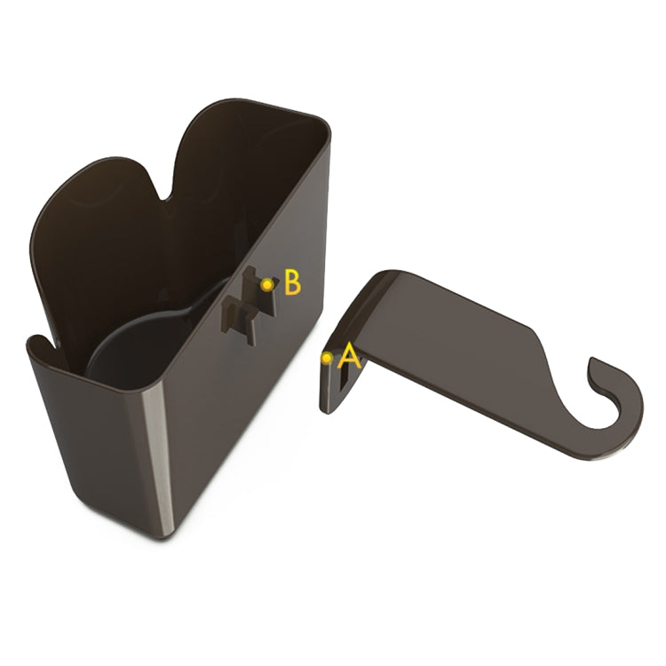 Car Back Seat Hook Trash Rubbish Garbage Can Mobile Phone Holder Storage Box
