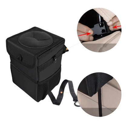Car Back Seat Hook Garbage Can Car Storage Box, Car Storage Box