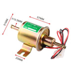 HEP-02A Universal Car 24V Fuel Pump Inline Low Pressure Electric Fuel Pump, 24V (Gold), 24V (Silver)