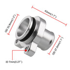 Car Water Hose Joint Pipe Adaptor with Clamps for BMW 335i, Size: 28mm, Silver