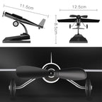 Car Interior Decoration Accessories Aircraft Model Ornaments Propeller Rotating Solar Energy Ornament