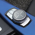 Multi-function Knob Modified IDRIVE Button Decorative Cover for BMW 1 2 3 5 Series X1 X3 X5 X6, Five-button integrated Cross