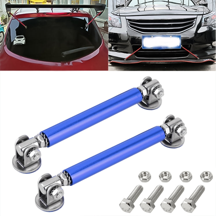 2 PCS Car Modification Adhesive Surrounded Rod Lever Front and Rear Bars Fixed Front Lip Back Shovel, Length: 10cm, 10cm (Silver), 10cm (Red), 10cm (Blue), 10cm (Carbon Fiber Black), 10cm (Colour), 10cm (Black)