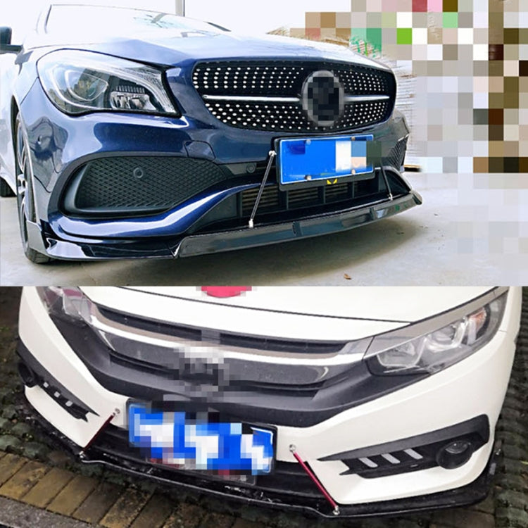 2 PCS Car Modification Adhesive Surrounded Rod Lever Front and Rear Bars Fixed Front Lip Back Shovel, Length: 10cm, 10cm (Silver), 10cm (Red), 10cm (Blue), 10cm (Carbon Fiber Black), 10cm (Colour), 10cm (Black)
