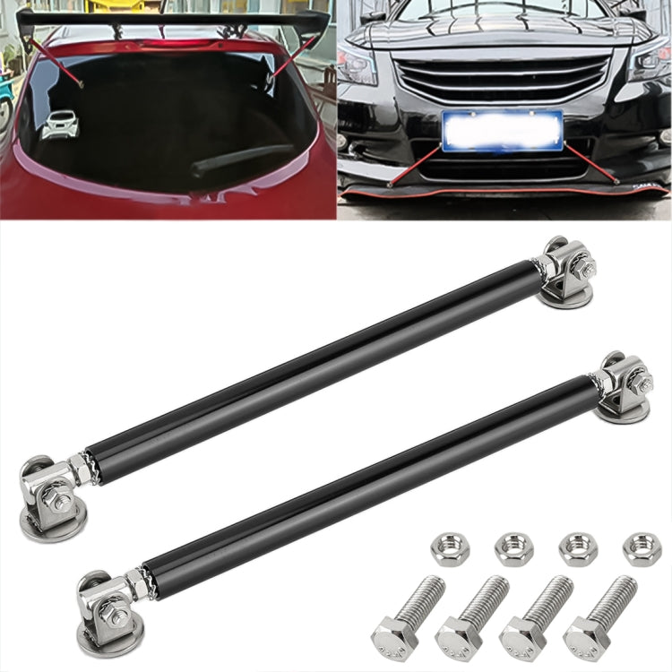 2 PCS Car Modification Adhesive Surrounded Rod Lever Front and Rear Bars Fixed Front Lip Back Shovel, Length: 20cm, 20cm (Red), 20cm (Blue), 20cm (Carbon Fiber Black), 20cm (Colour), 20cm (Black), 20cm (Silver)