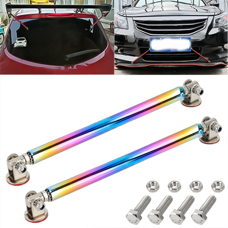 2 PCS Car Modification Adhesive Surrounded Rod Lever Front and Rear Bars Fixed Front Lip Back Shovel, Length: 20cm, 20cm (Red), 20cm (Blue), 20cm (Carbon Fiber Black), 20cm (Colour), 20cm (Black), 20cm (Silver)