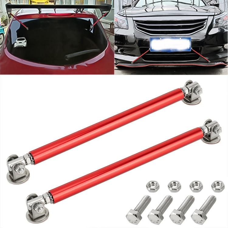 2 PCS Car Modification Adhesive Surrounded Rod Lever Front and Rear Bars Fixed Front Lip Back Shovel, Length: 20cm, 20cm (Red), 20cm (Blue), 20cm (Carbon Fiber Black), 20cm (Colour), 20cm (Black), 20cm (Silver)