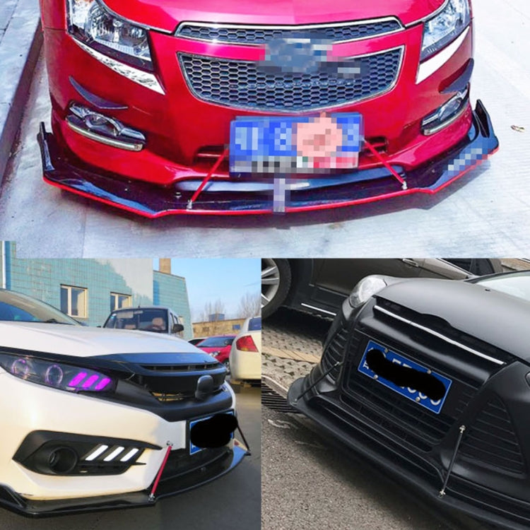 2 PCS Car Modification Adhesive Surrounded Rod Lever Front and Rear Bars Fixed Front Lip Back Shovel, Length: 20cm, 20cm (Red), 20cm (Blue), 20cm (Carbon Fiber Black), 20cm (Colour), 20cm (Black), 20cm (Silver)