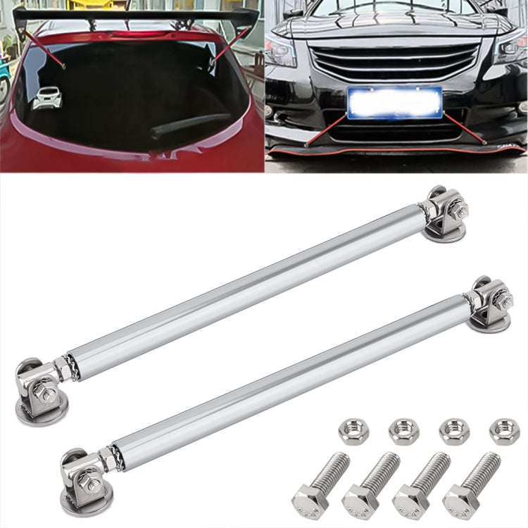 2 PCS Car Modification Adhesive Surrounded Rod Lever Front and Rear Bars Fixed Front Lip Back Shovel, Length: 20cm, 20cm (Red), 20cm (Blue), 20cm (Carbon Fiber Black), 20cm (Colour), 20cm (Black), 20cm (Silver)