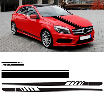 5 in 1 Car Styling Stripe Hood PVC Sticker Auto Decorative Sticker, D-935