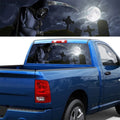 Death Cemetery Pattern Horror Series Car Rear Window Decorative Sticker, Size: 168 x 74cm, Size: 168 x 74cm